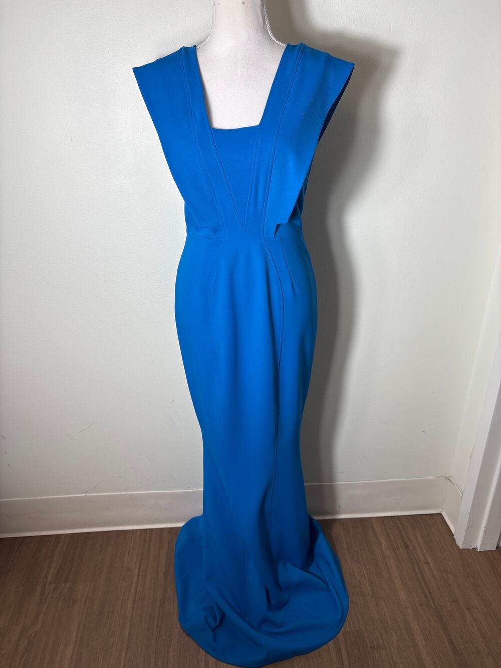 Zac Posen Blue Column Gown Sz 2
